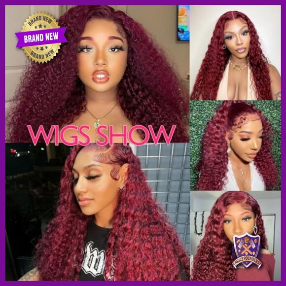 13x6 HD Lace Front Wig Human Hair Deep Wave Glueless Pre Plucked main image 5